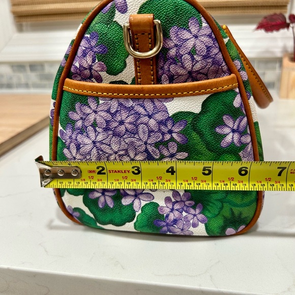 Dooney & Bourke Purple Hydrangea Barrel Satchel Set - Picture 11 of 14